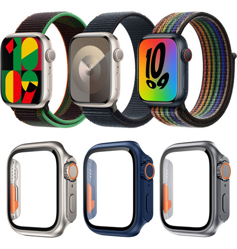 A 3 Correa Y Funda Para Apple Watch Iwatch Se Series 9 8 7