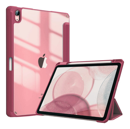 Estuche Smart Case Cristal + Protector Vidrio Hd Para Tablet