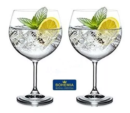 Set Copas Bohemia 820 Cm3 Gin Cristal Ideal Gin Tonic