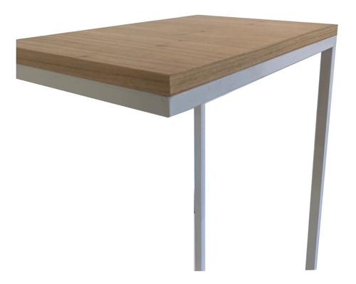 Imagen 7 de 10 de Mesa Auxiliar De Arrime Para Cama Estilo Industrial 70 Cm /c