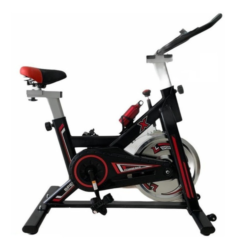 Bicicleta estática iFocus Sport Spinning color rojo y negro