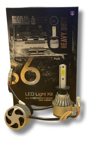 Kit Lámparas Led Cree S6 Heavy Duty 44000 Lm H1 H4 H7 H11