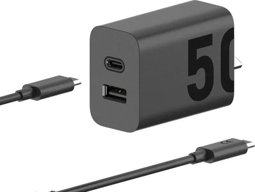 Cargador Rápido 50w Compatible Oppo A9 Negro