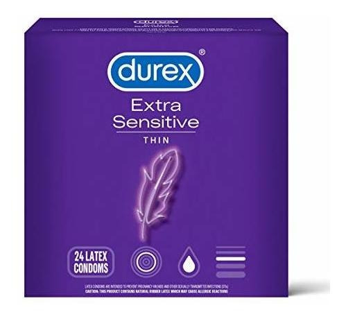 Condones Condón Extra Sensible Durex, Natural, 24 Unidades