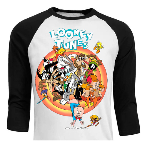 Looney Tunes - Caricatura - Raglan - Polera (1)