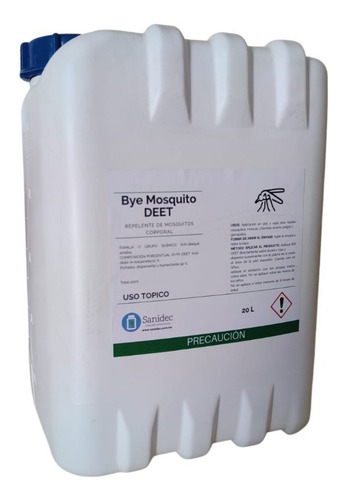 Repelente De Mosquitos Corporal Con Deet 20 Lt
