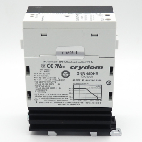 Crydom Gnr45dhr 600vac/45a 4-32vdc In Solid State Re Ccw