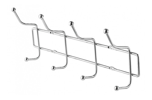 Cabideiro Parede Cabide 4 Ganchos Porta Roupas Toalhas Bolsa