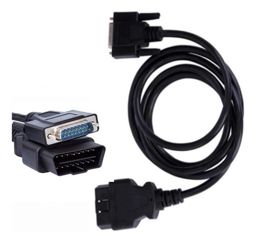 Obd2 16-pin Macho Db15 Macho Cable De Extensión De Interfaz