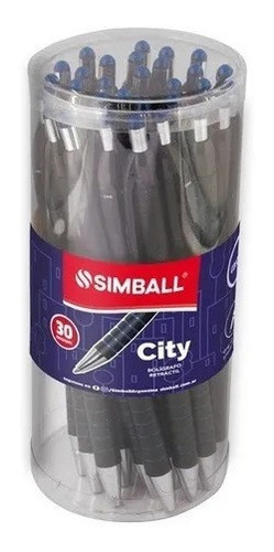 Boligrafo Lapicera Simball City Retractil Original X 30 