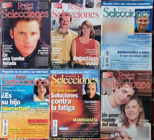 8 Revistas Selecciones Reader's Digest Año 2001 (c41