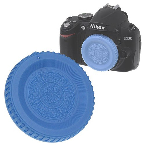 Fotodiox Cap-eos-rear-red Diseñador Rear Cap Para Canon Azul