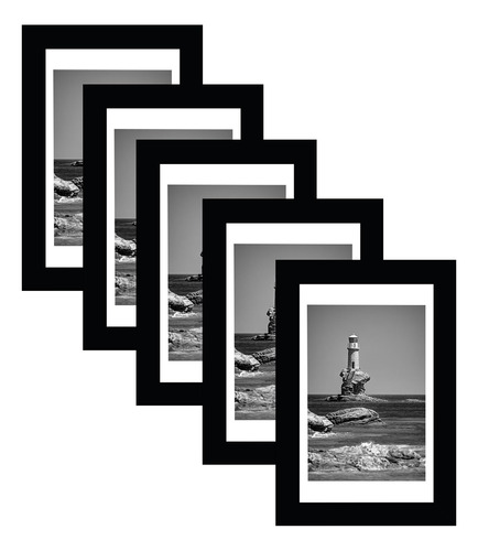 Conjunto De 5 Marcos De Fotos Para Pared O Mesa 10x15 Cm.