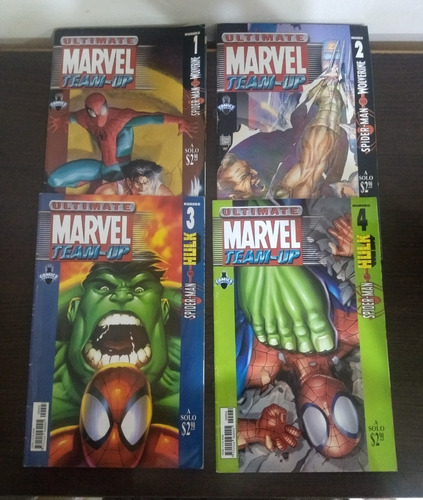 4 Comics Spiderman & Wolverine Y Hulk Marvel Completo!! 
