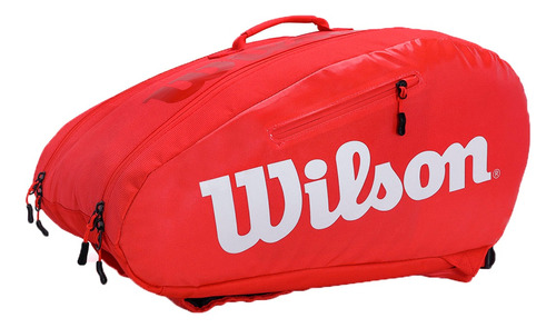 Mochila Wilson Padel Unisex Super Tour Rojo Ras