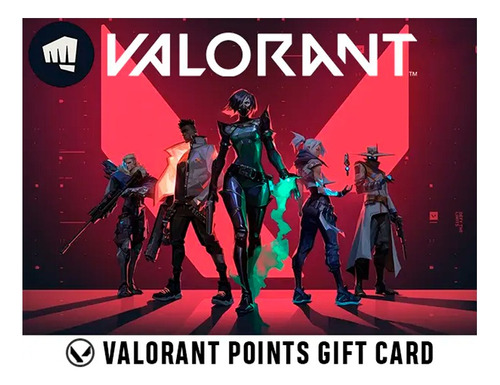 Cartão Riot Games Valorant 1300 Vp + 175 V  - Envio Imediato