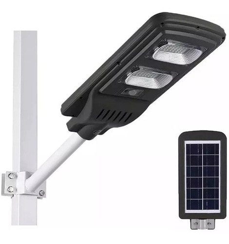 Luminária Publica Poste Energia Solar 60w Sensor E Controle