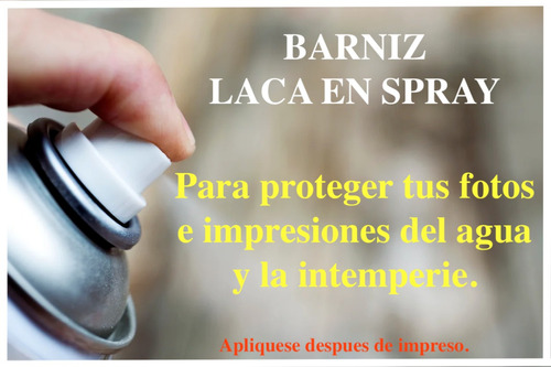 Laca Barniz Transparente / Brillante / Para Fotografias