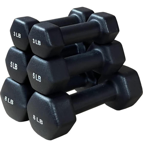 Juego De Mancuernas Hexagonales Amber Fight Gear 14.51kg