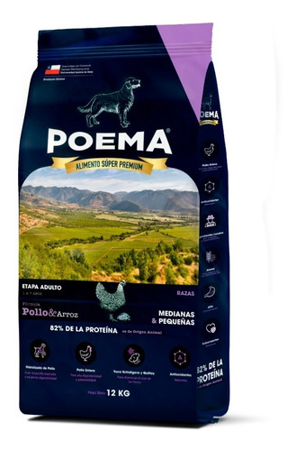 Poema Adulto Razas Peq/med - Pollo 12kg