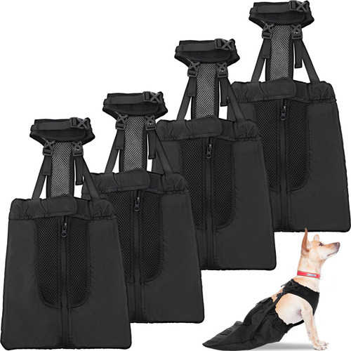 Siltriangle 4 Bolsas De Arrastre Para Perros Para Patas Tras