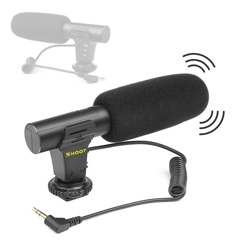 Microfono De Mano Stereo Para Camaras Reflex Dslr Shoot