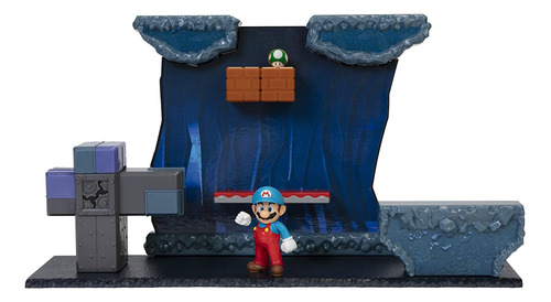 Super Mario Bros Playset 35 Cm Juego Del Desierto Bajo Tierr