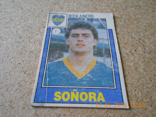 Figurita Futbol Boca Recuperada De Album - Chiche Soñora