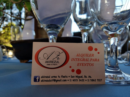 Alquiler Gazebo Carpas Mesas Sillas Vajilla Manteleria