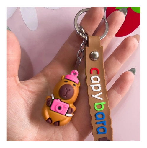15 Llaveros Capibara San Valentin Amor Y Amistad Recuerdos Color 15pzs