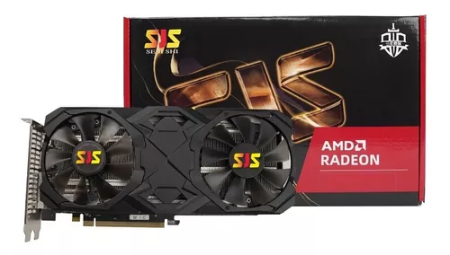 Placa gráfica para jogos RX 580, Dual Fan 256bit 8GB GDDR5, resolução 4K de  saída de 60Hz, 16 placas gráficas para jogos PCI Express 3.0 para Home