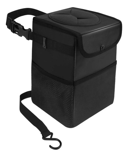 Cubo De Basura Para Coche Con Tapa, Contenedor De Basura,