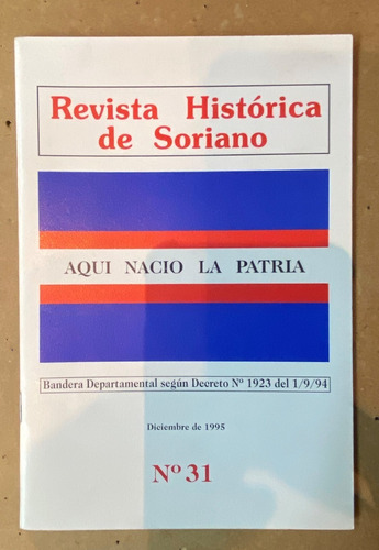 Revista Histórica De Soriano, Nº 31, 1995, Ez5