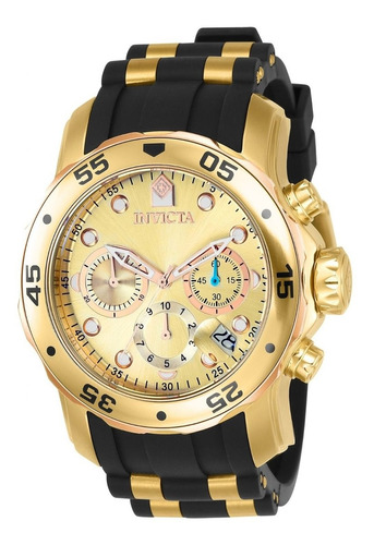 Reloj Invicta 17884 Dorado Negro Hombres