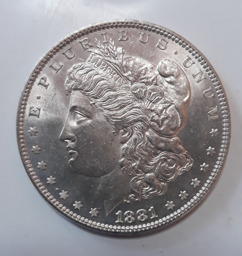 Dólar Morgan 1881 Plata Preciosa Moneda Ceca Philadelphia