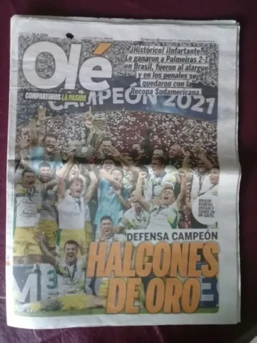 Ole Defensa Y Justicia Campeon Recopa 2021 + Poster Regalo