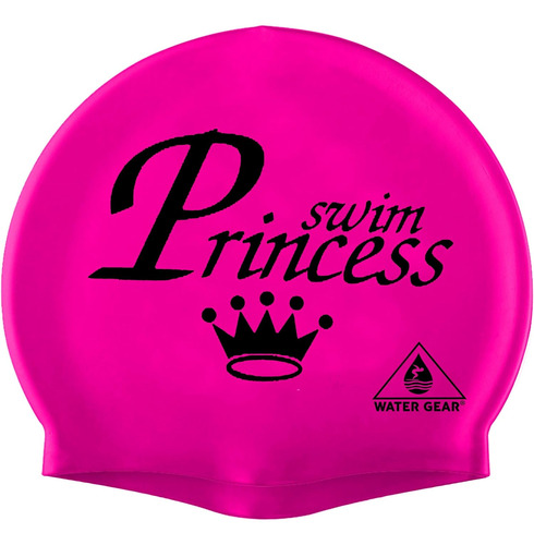 Water Gear Latex Swim Cap - Swimming Caps For Girls Long  Aa