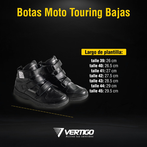 Imagen 8 de 9 de Botas Moto Cortas 100% Cuero Vértigo. Tienda Oficial