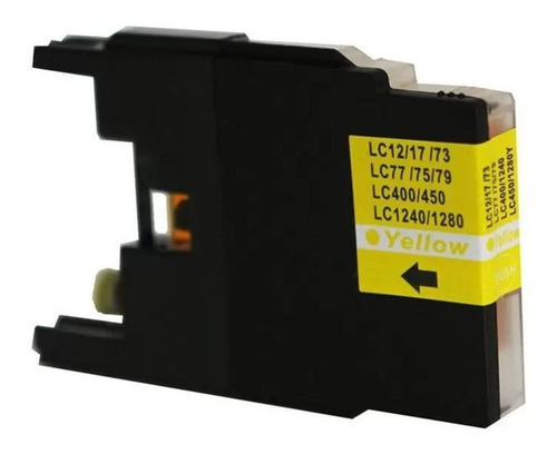 Cartucho Compativel Para Uso Brother Lc75 Lc77 Lc79  Yellow
