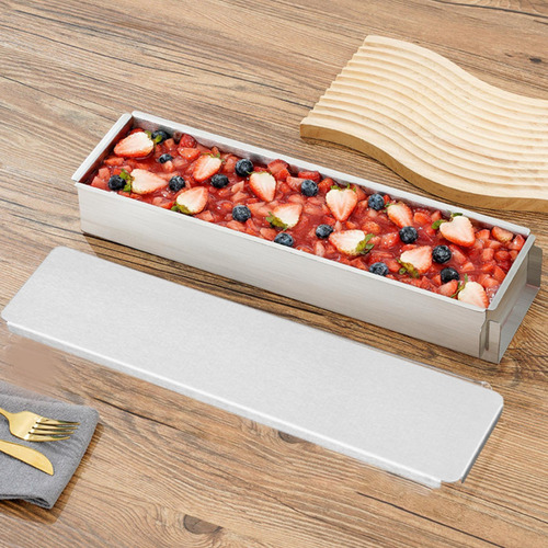Molde Rectangular Para Tartas De Acero Tapa De Acero Corta