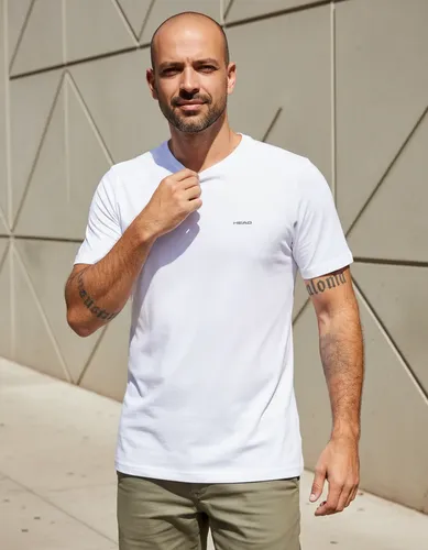 Camiseta Head Tennis Active Dry Piquet Secagem Rápida Branco Colméia P