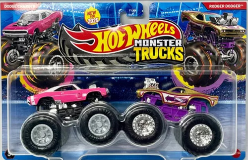 Monster Trucks Hot Whells Vs 2 Autos