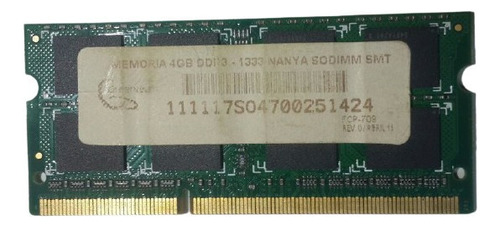 Memoria Ram Para Laptop Ddr3 4gb Nanya