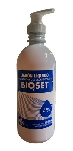 Shampoo Jabon Liquido Clorhexidina 4% Bioset 1 Litro