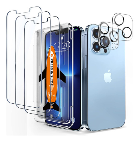 Protector Pantalla iPhone 13 Pro Max Egv (3+3 Pack) Cristal