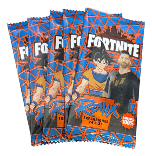 Cartas De Juego Fortnite Remix X 20 Sobres. Rey Fortnite Castellano