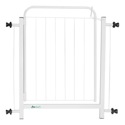 Portão Grade Para Cachorro Pet Bebê Porta De 78cm A 112cm Cor Branco