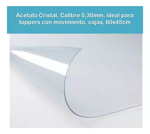 Acetato calibre de 10 mm x 10 hojas