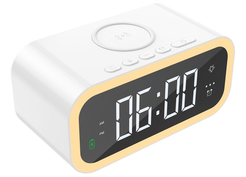 Wiwu Reloj Despertador Con Cargador Inalámbrico Para Celular