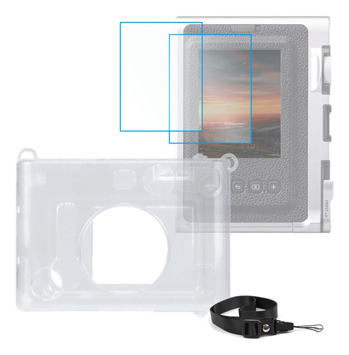 Ngaantyun Mini Evo - Funda Transparente Para Cámara Instan.